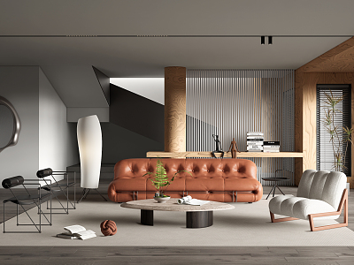 Modern Cassina living room model