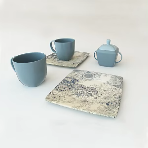 Modern teacup 3d model