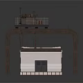 Industrial Equipment Featuring Circular Top Structure Metal Frame And Platform