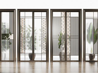 Modern sliding door aluminum alloy glass sliding door model