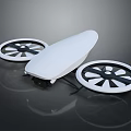 Smart Machine With White Exterior And Dual Hover Wheels For Smooth Gliding 3d model