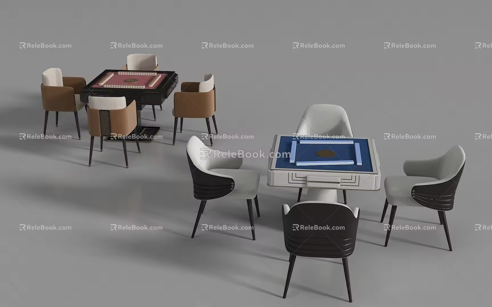 Mahjong Table 3d model