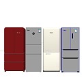 Refrigerator Double Door Refrigerator Single Door Refrigerator 3d model