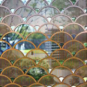 Hollow view wall partition screen background wall 3d model