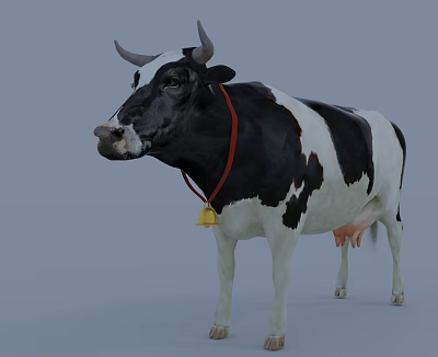 Modern cows 3d model