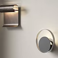 Modern Wall Lights With Perforated Cylinder And Circular Ring Metal Design Mounted On Wall