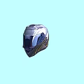 Modern Motorcycle Helmet Featuring Sleek Silver Aerodynamic Design and Full Face Visor