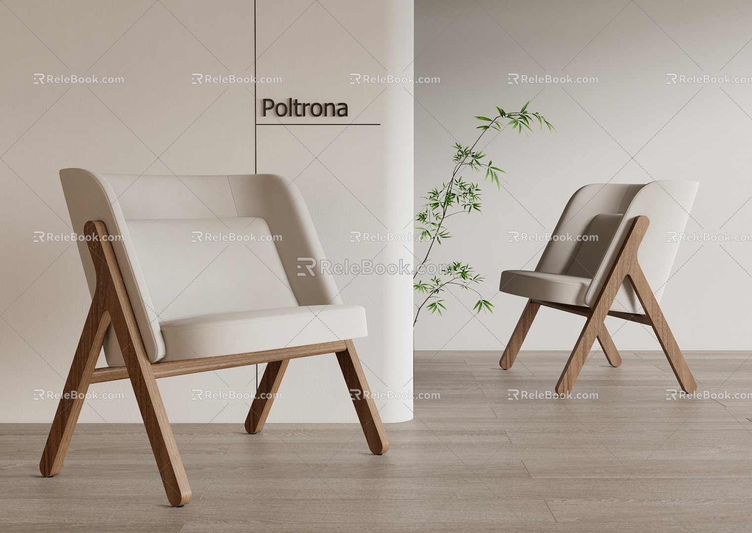 Dining Chair Leisure Chair 3d model