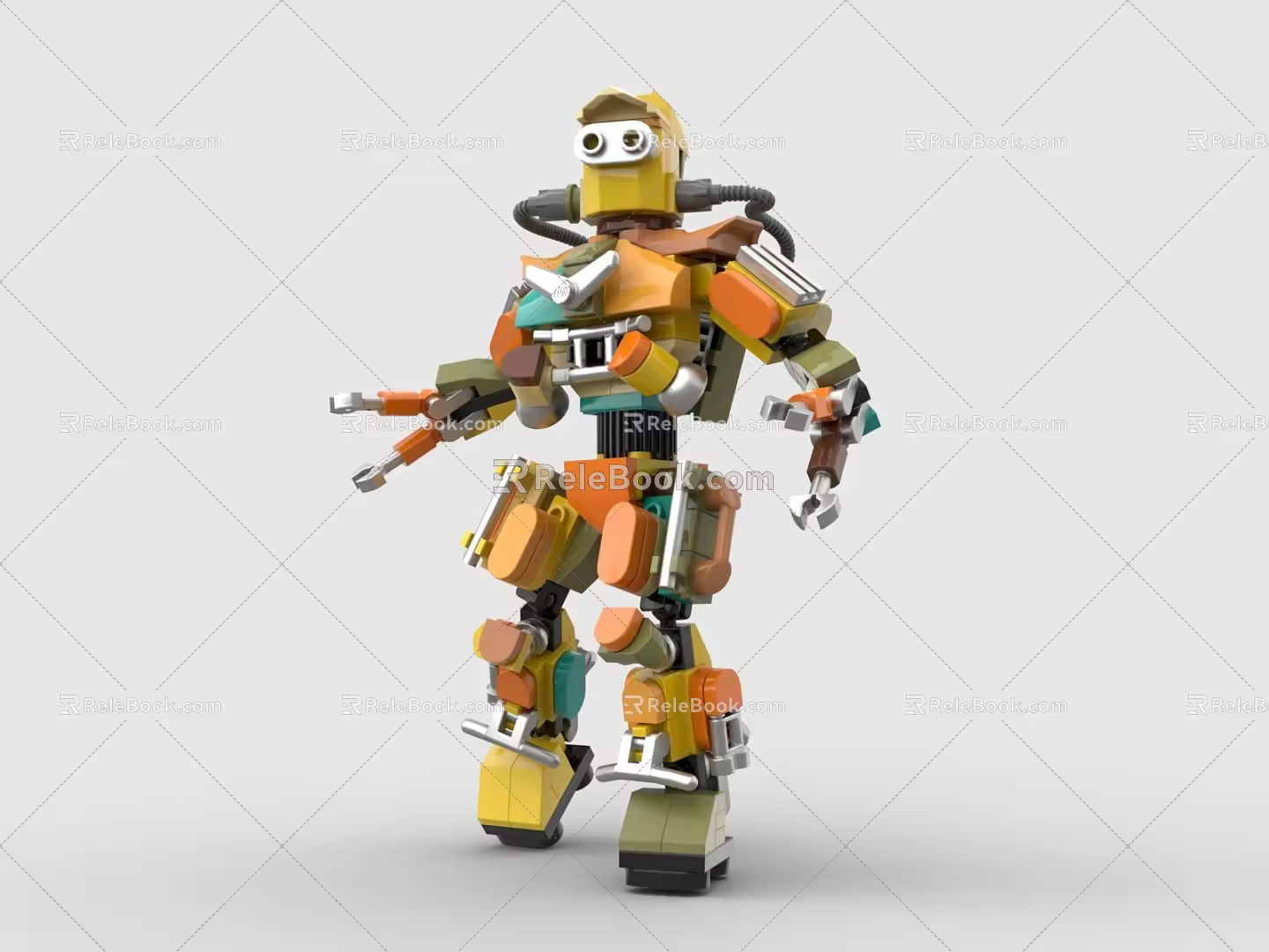 LEGO toy building blocks robot up 3d model