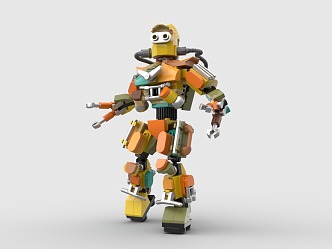 LEGO toy building blocks robot up 3d model