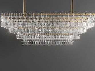 Light Luxury Crystal Chandelier Lobby Sales Office Crystal Chandelier 3d model