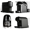 Smart Coffee Machines With Black Modern Design And Various Models For Home Kitchen 3d model
