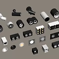 Various Styles Black And White Downlights And Spotlights For Ceiling Lighting