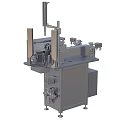 Stainless Steel Industrial Equipment With Automated Mechanical Parts And Control Panel