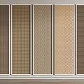 Various Textured Wall Panels In Different Colors Displayed Side By Side For Interior Design 3d model