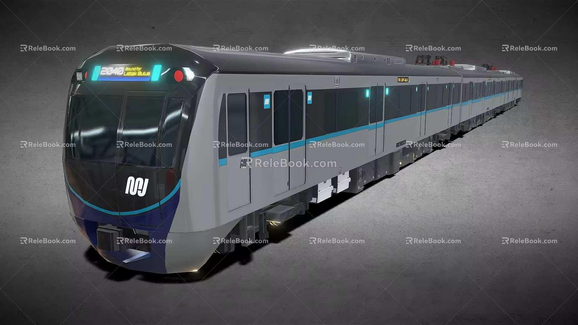 High-speed rail 3d model
