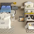Various Double Bed Designs With Different Headboards Linens Pillows Nightstands And Lamps