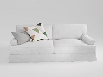 Modern double sofa 3d model