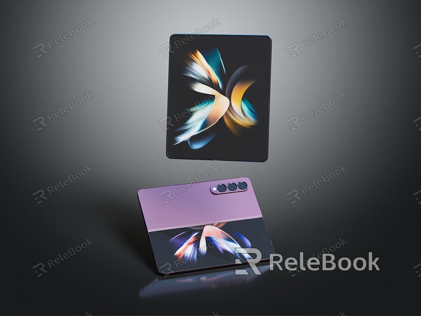 Modern Mobile Phone Folding Screen Mobile Phone model