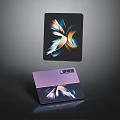 Foldable Smartphone With Dual Screen Design Colorful Display And Triple Camera Module 3d model