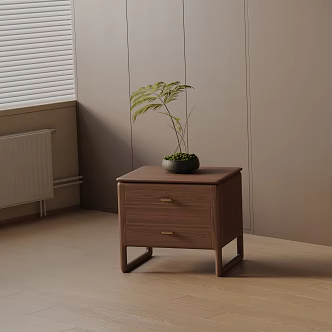 Modern bedside table 3d model