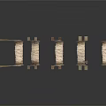 Multiple Metal Rope Winding Reels With White Cord And Sturdy Stands