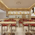 Yipin Sheng Jian Bao Restaurant Interior With Red Signage Wooden Walls Menu Images And Tables