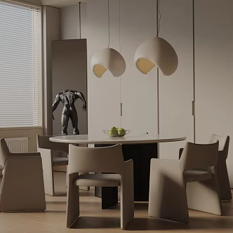 Modern table combination 3d model
