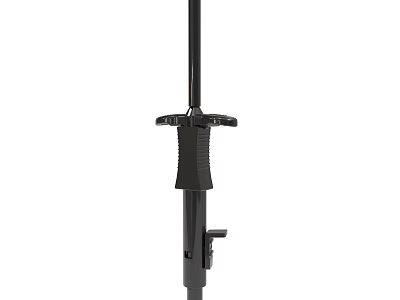 Black Adjustable Metal Tool Pole With Sturdy Handle And Clamp Feature 3d model