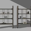Modern Minotti Bookshelf 3d model