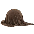 Decorative Hemispheres Covered with Soft Colored Fabric and Flowing Drapery in Various Hues