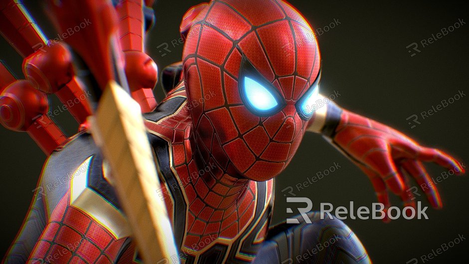 steel spiderman model