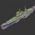 Futuristic Warship With White Blue Exterior And Modern Advanced Design Features