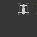 Futuristic Orange And Black Cosmic Spacecraft With Mechanical Wings And Thrusters