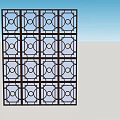 Traditional Chinese Style Wooden Partition With Intricate Geometric Patterns For Home Interior Decoration