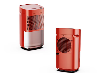 Modern Red Stylish Household Electrical Appliances With Sleek Design For Living Space 3d model
