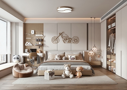 Modern Children's Room 3d model