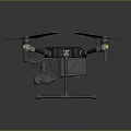 Advanced Professional Drone With Sturdy Frame Multiple Propellers And Camera Gear