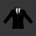 Stylish Black Zipper Jacket With White Shirt And Black Tie Outfit