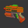 Orange And Green NERF Toy Gun For Children Outdoor Playtime Fun