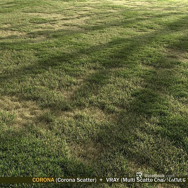 Delightful Garden Decorative Accents In Lush Green Lawn With Natural Scenic Elements 3d model 