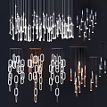Modern Chandeliers Design With Various Geometric Shapes And Hanging Chain Details