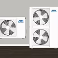 Modern air conditioner external unit 3d model