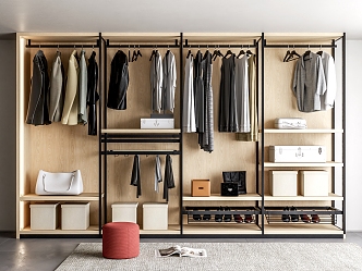 Modern Poliform wardrobe 3d model