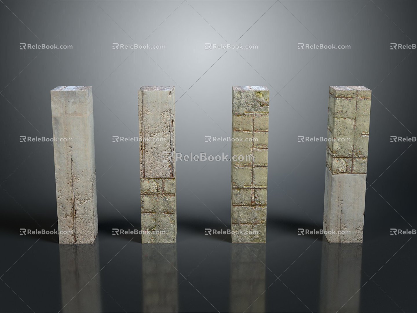 Columns Stone Columns Stone Columns Old Columns Roman Columns Roman Columns Classical Columns Greek Columns 3d model