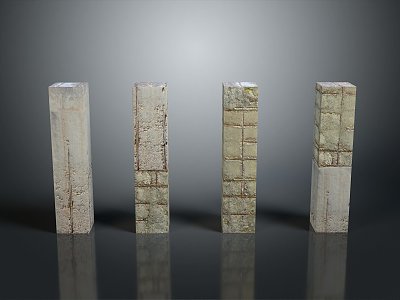 Columns Stone Columns Stone Columns Old Columns Roman Columns Roman Columns Classical Columns Greek Columns 3d model