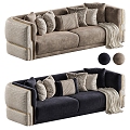 luxury two-seat sofa 3d model