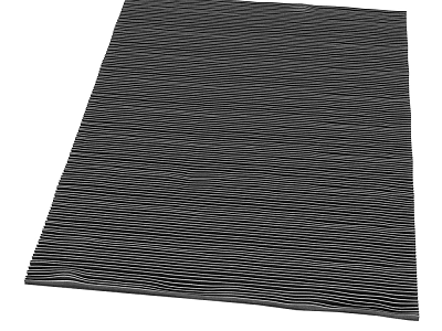 Black And White Striped Square Carpet For Modern Home Decor 3d model