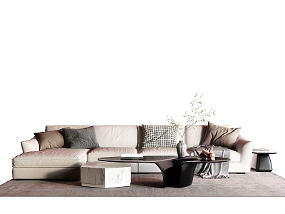 Modern corner sofa 3d model