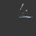 Three White Slender Industrial Probes With Copper Tips And Black Connectors On Light Blue Background